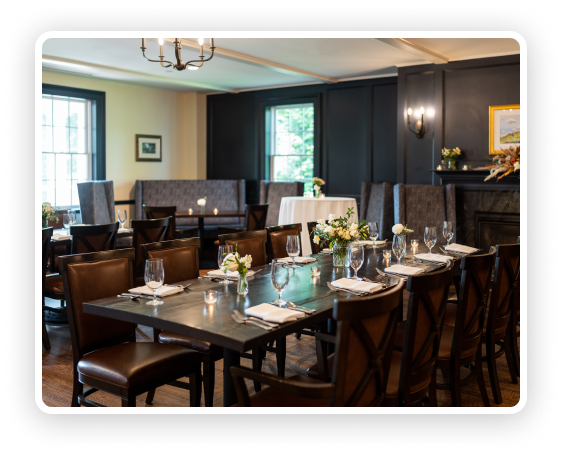 Private dining room at the Groton Inn